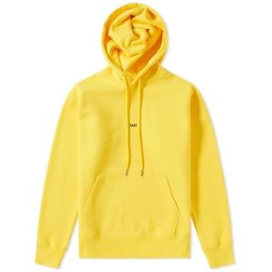 Limited NYC Collection Helmut Lang Taxi Print Terry Hoodie Size L Yellow NWT